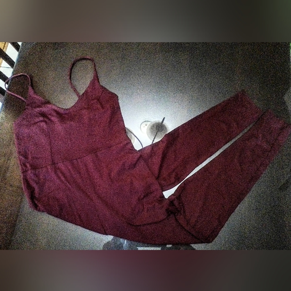 Wine Colored Woman's Jumpsuit